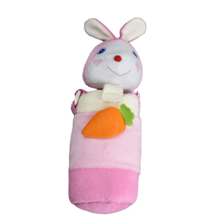 Soft Plush Pink Bunny Feeder Cover