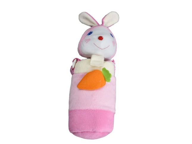 Soft Plush Pink Bunny Feeder Cover