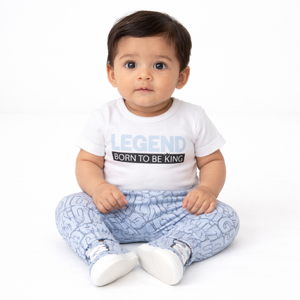 Legend Born to Be King Baby Boy 3-Piece Outfit Set