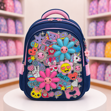 Cute Cartoon Flower Girls School Backpack | Grades 3–7