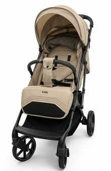 Kidilo K6 Lightweight Stainless Steel Baby Stroller – Beige Edition