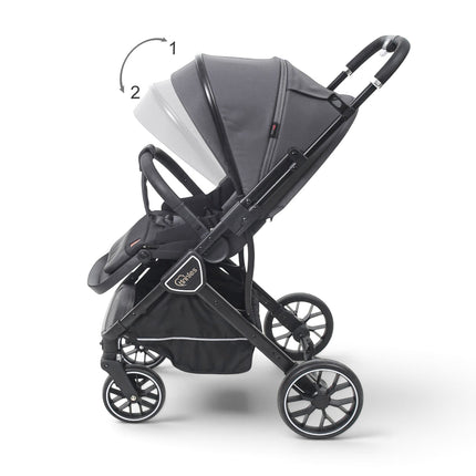 TINNIES REVERSIBLE STROLLER- T110GREY
