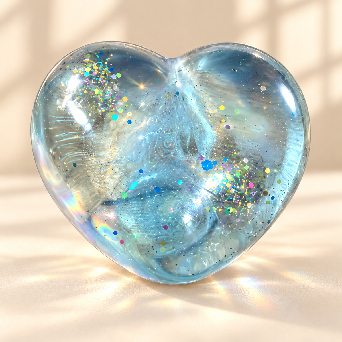 Squeeze Hearts Glitter Squishy Sensory Toy