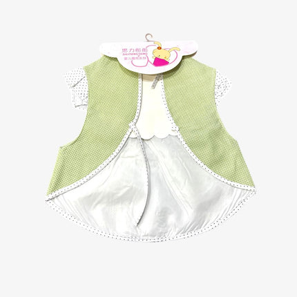 Baby Frock Bib (Polka Dots)