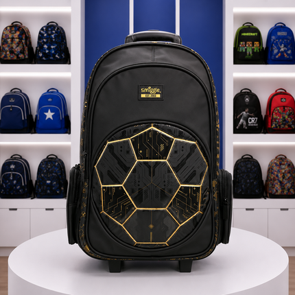Smiggle  | Football Trolley School Backpack – 18" × 12" inches