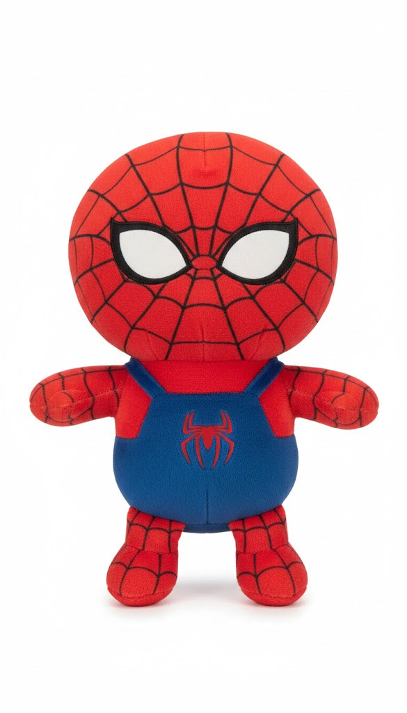 Cute Spider Hero Soft Plush Toy – Red & Blue