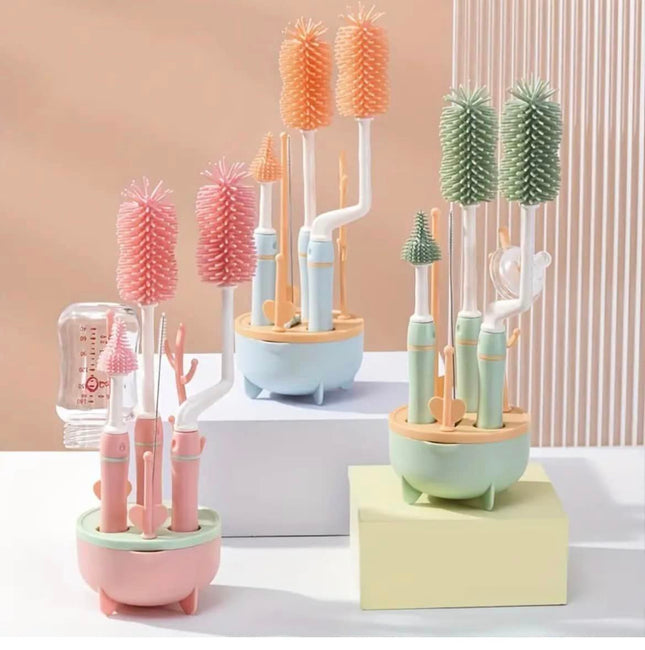 ONLY BABY BOTTLE BRUSH SILICONE SET 7 PIECES