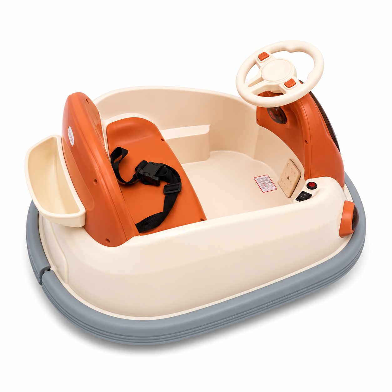 Kids Electric Bumper Ride-On Car with Steering Wheel & Safety Belt