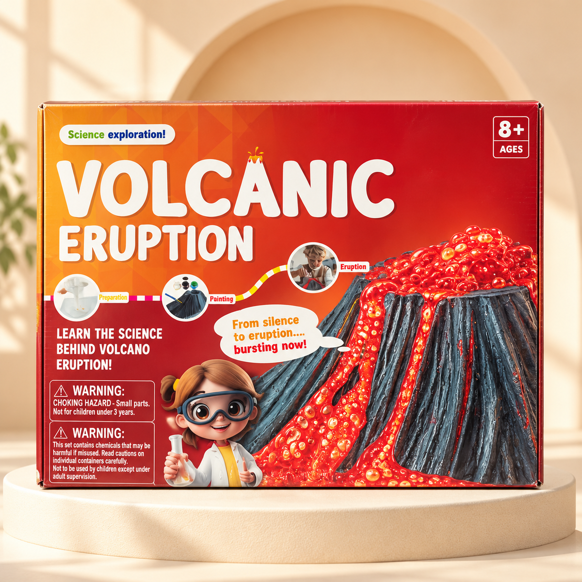 Little Scientists Volcano Eruption Kit – Ages 8+