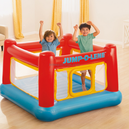 INTEX Jump-O-Lene ™ Trampolin Playhouse ( 68" X 68" X 44" ) With Free Balls 25pcs
