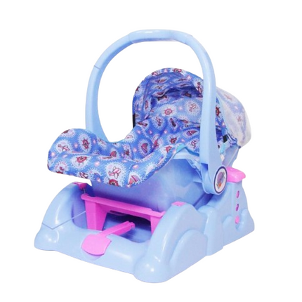 Mama Love 3-in-1 Carry Cot – Rocker & Feeding Chair for Newborns Blue