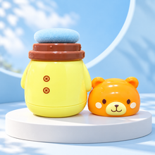 Baby Powder Container with Soft Puff
