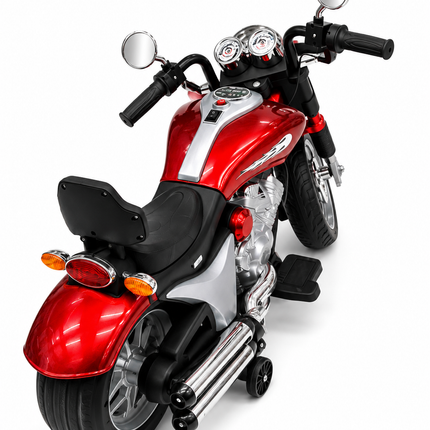 Kids Electric Ride-On Motorcycle – Battery Powered Toy Bike with Training Wheels - gb 916