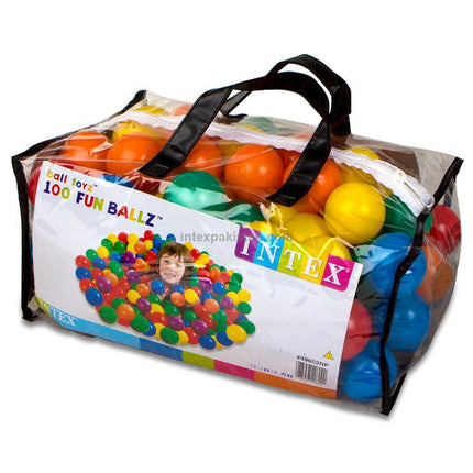 1of1 INTEX Ball Toyz Fun Ballz (2.2") 6.5CM X 100 Pcs Plastic Balls Bag
