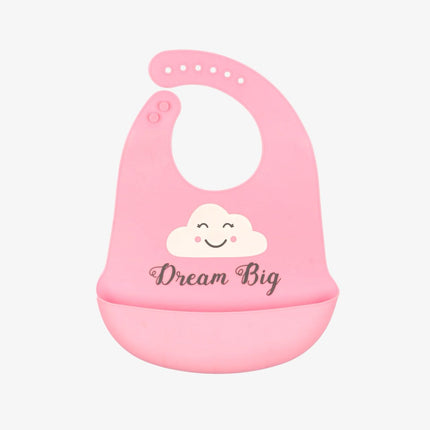 Alfeier Silicone Baby Bib(Pink)