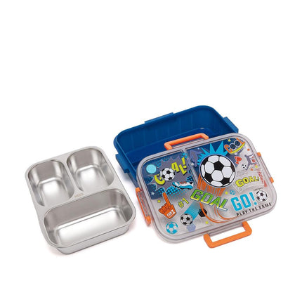 Football Theme Stainless Steal Lunch Box