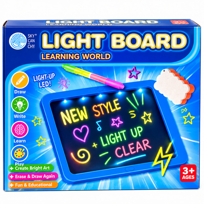 LED Light Drawing Board – Magic Glow Writing & Learning Tablet