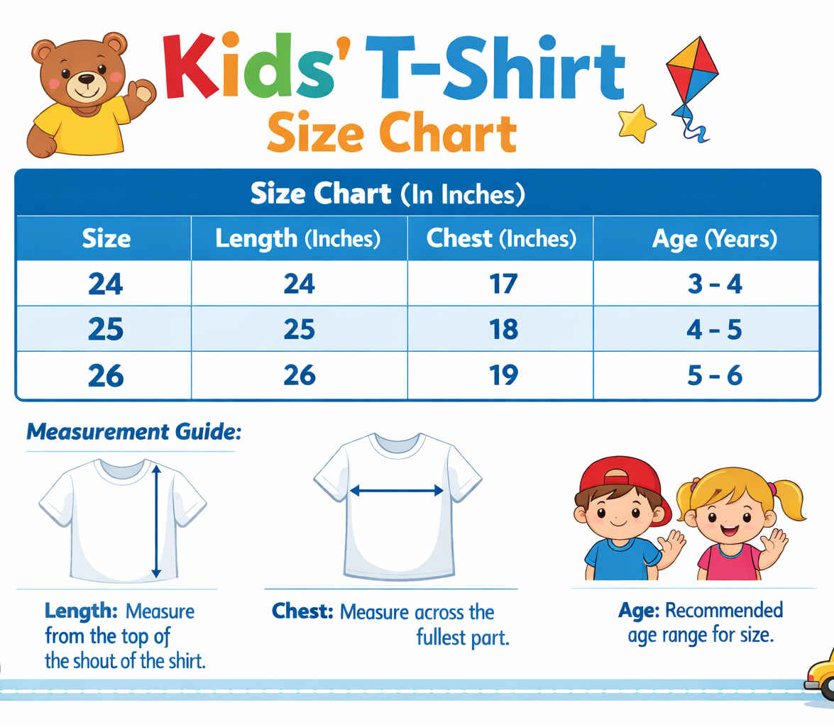 Kids Green “Play Time” Sports Graphic T-Shirt – Round Neck Half Sleeves