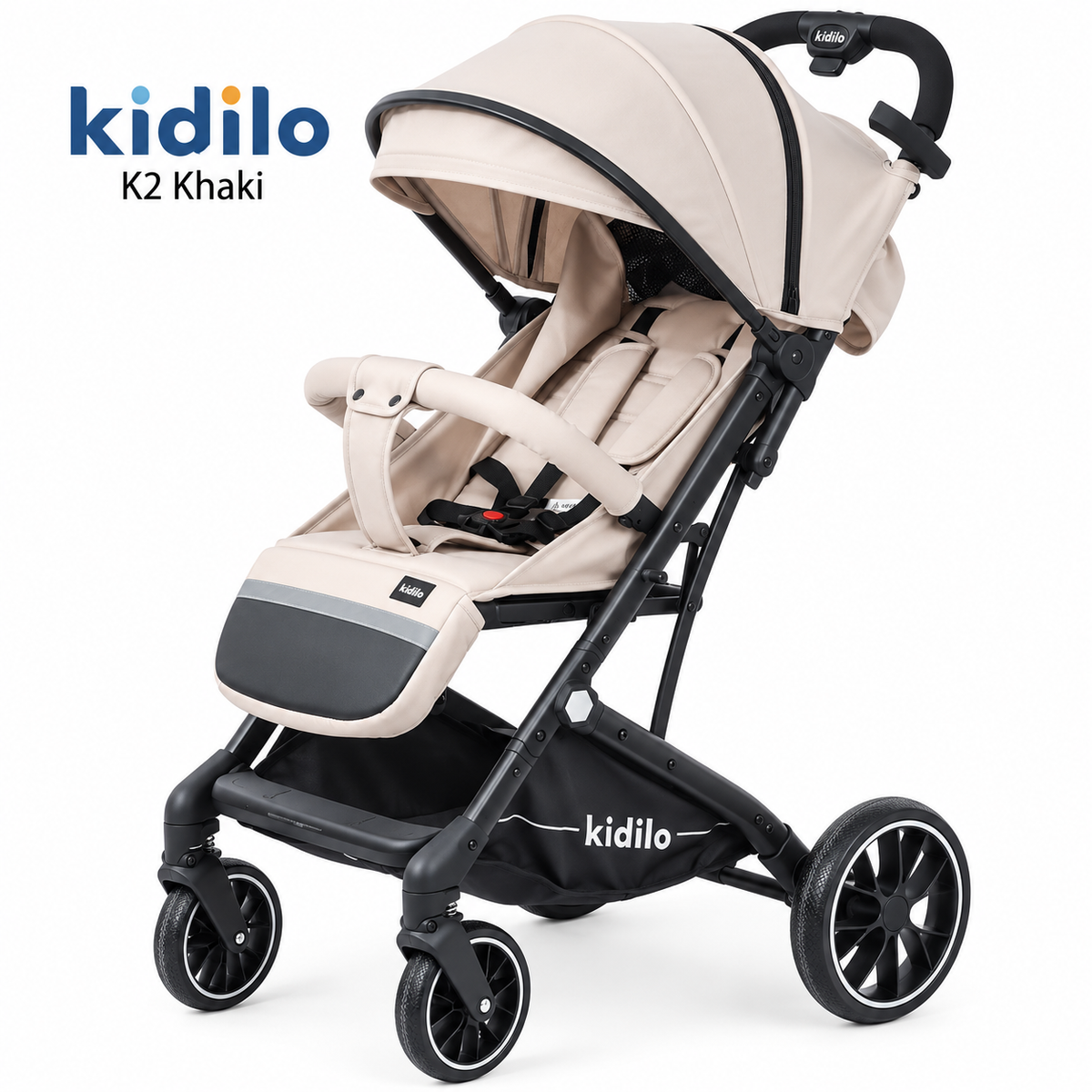 Kidilo K12 Khaki Lightweight Baby Stroller