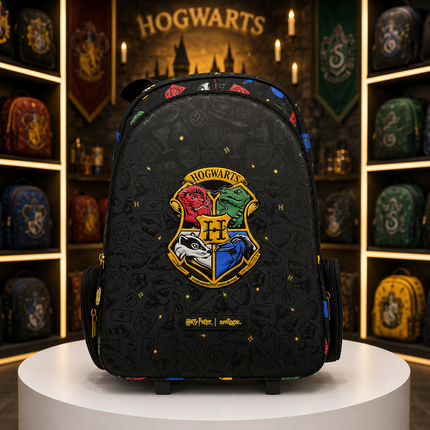 Kids Hogwarts School Backpack – Black | Harry Potter-Inspired Lightweight Backpack