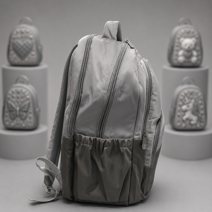 Tuesday Grey School Backpack – 18" × 13"