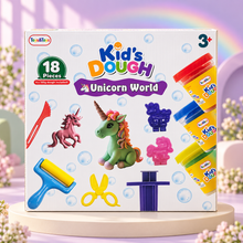 Unicorn World Play Dough & Moulding Set – 18 Pieces