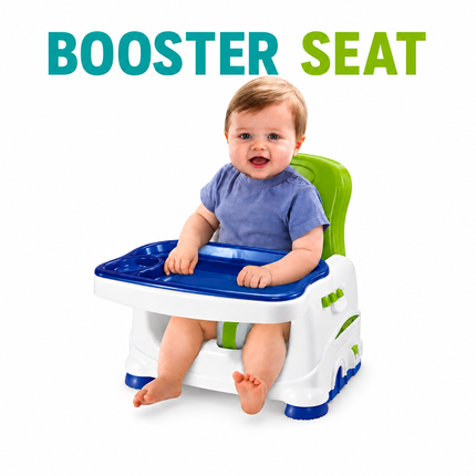 EverGreen Health Care Booster Seat with Removable Feeding Tray & Adjustable Height