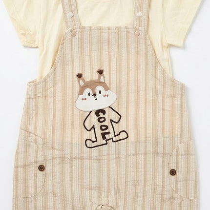 Baby Boys 2-Piece Sports Dungaree Set
