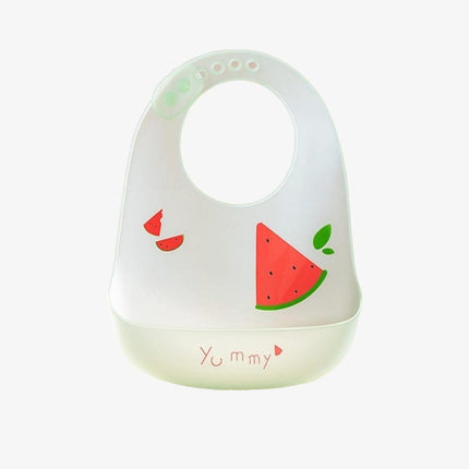 Silicone  Baby Bib Water Melon Design Transparent