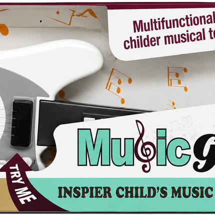 Kids Musical Guitar Toy with Lights & Sound – Multifunctional Educational Music Guitar for Children 3+