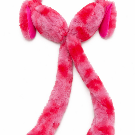 Plush Bunny Ear Muff Hat with Long Paws – Soft & Cozy Winter Accessory