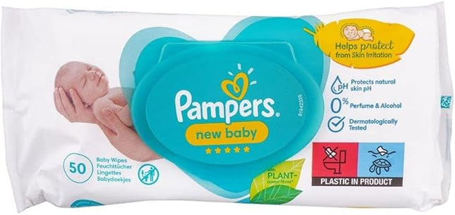 Pampers New Baby Wipes 50pcs