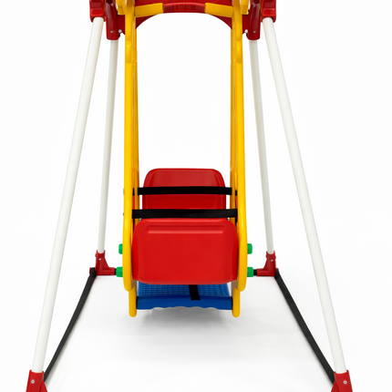 Kids Indoor/Outdoor Swing Set with Safety Belt (Giraffe Design)