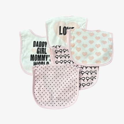Baby Bib Gift Set Of 5 (Pink)