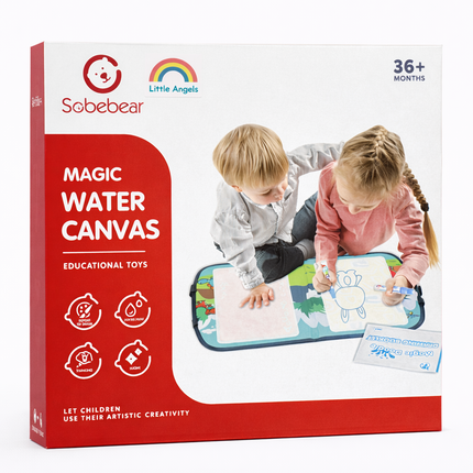 Sobebear Magic Water Canvas Drawing Mat for Kids – Reusable Educational Toy (Ages 3+)