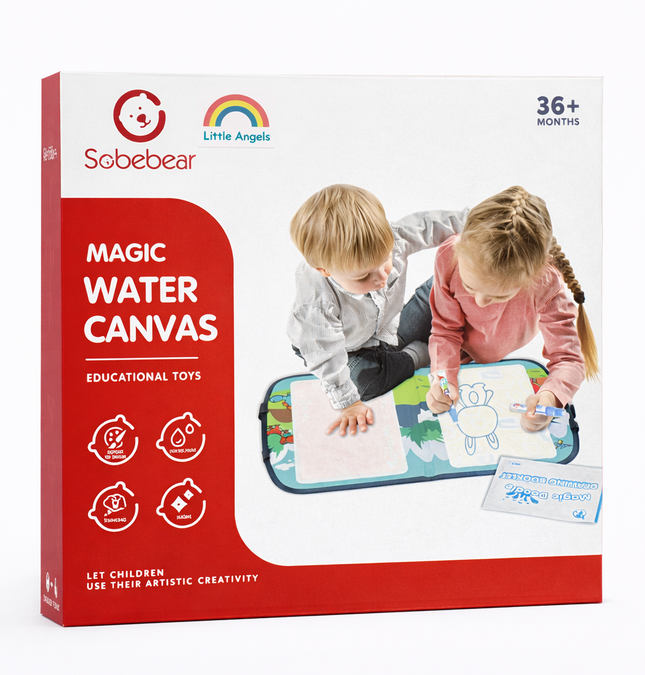 Sobebear Magic Water Canvas Drawing Mat for Kids – Reusable Educational Toy (Ages 3+)