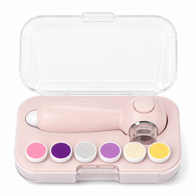 Portable Electric Baby Nail Trimmer & Nail Care Kit with 6 Grinding Heads