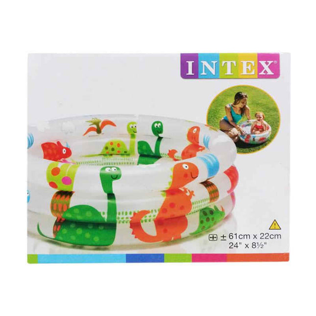 INTEX DINOSAUR 3 RING BABY POOL 61CM X 22CM