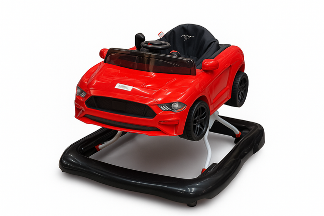 Baby Sports Car Walker – Luxury Ride-On Style Baby Walker with Steering Wheel 🚗🔥