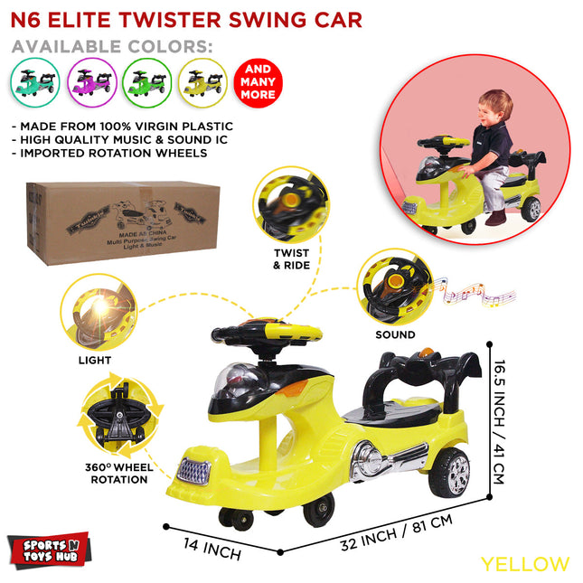 Twinkle baby ride on car twister red N6