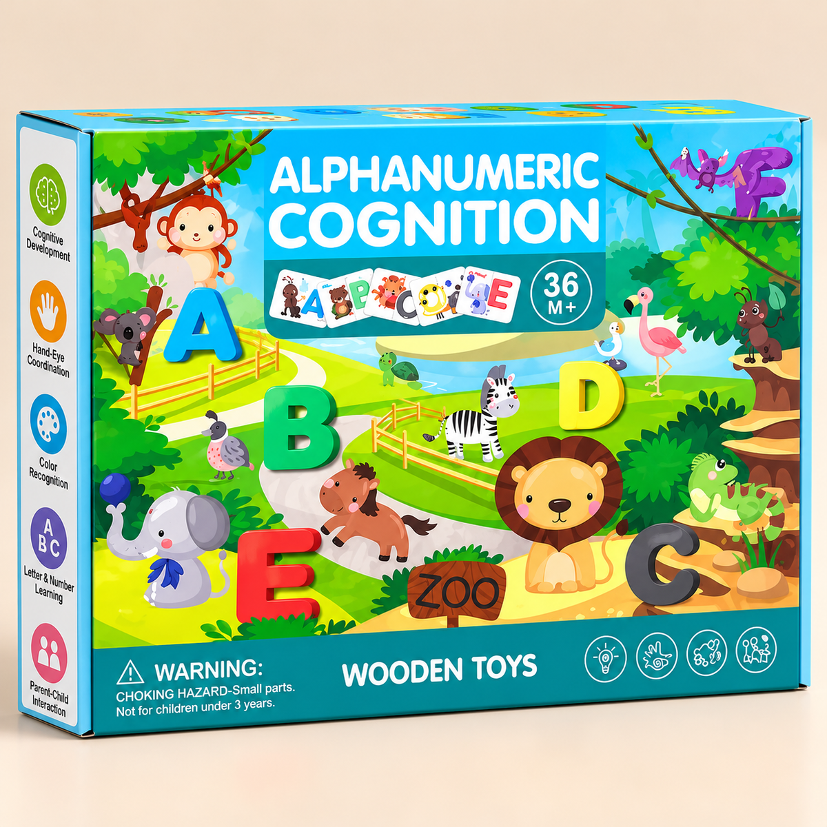 Kids Wooden Alphabet & Number Learning Set