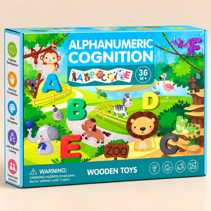 Kids Wooden Alphabet & Number Learning Set