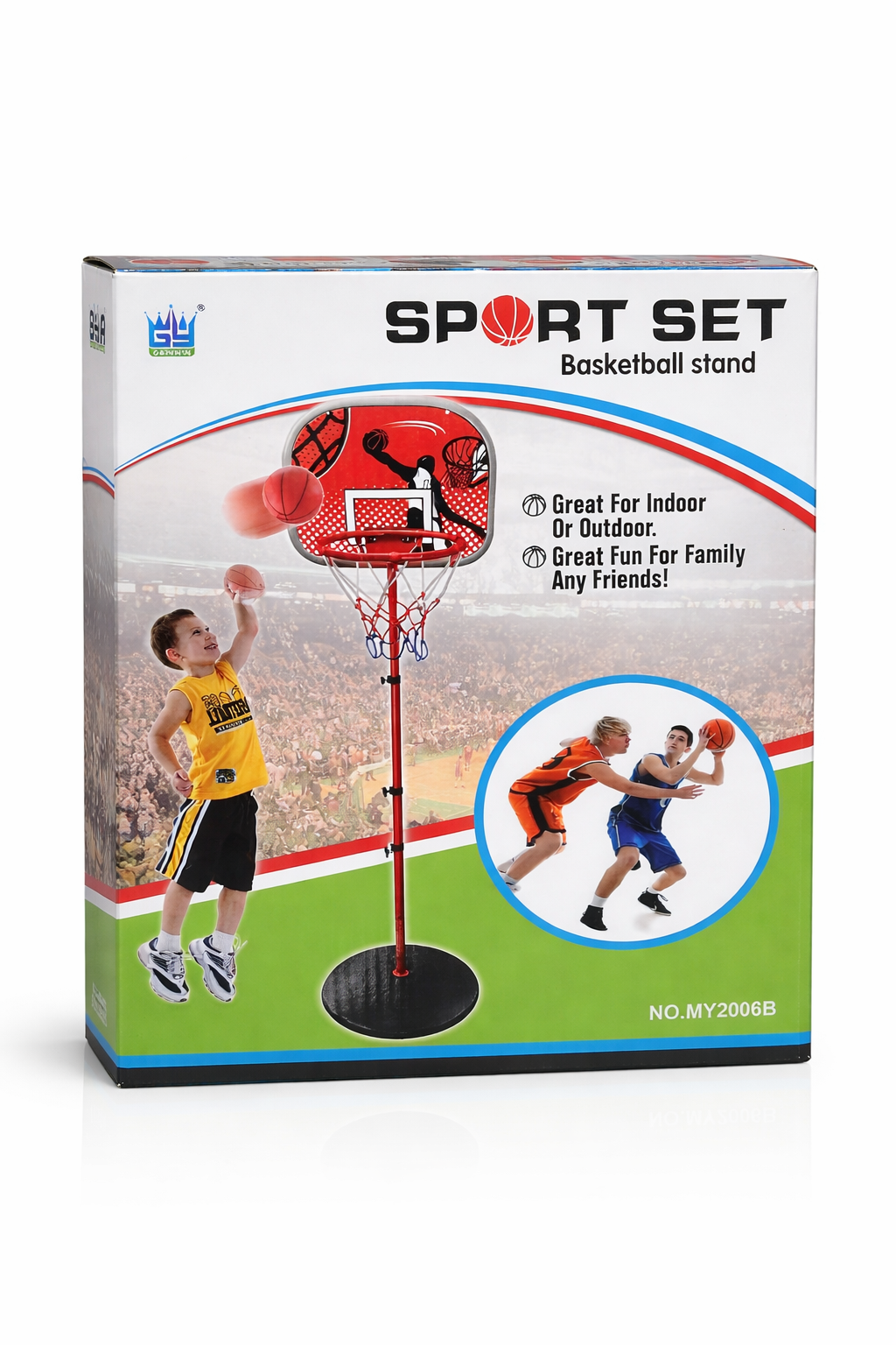 Kids Basketball Stand Sport Set – Indoor & Outdoor Adjustable Basketball Hoop with Ball