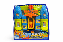 Puzzle Blocks Space Construction Playset – 73 Pcs Creative Building Toy with Carry Bag for Kids