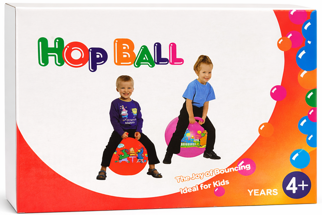 Kids Hop Ball Bouncing Toy with Handle – Fun Jumping & Balance Ball (Ages 4+)