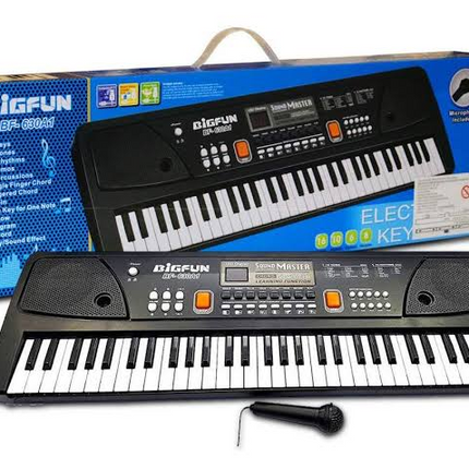 BigFun BF-630A2 Electronic Keyboard – 61 Keys with USB for MP3, Microphone & Sound Effects