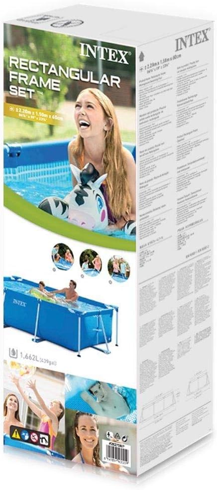 INTEX 4.5M X 2.2M X 0.84M INTEX RECTANGULAR FRAME POOL