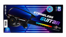 8 Toys Stringless Electronic Guitar for Kids – LED Light Musical Toy Guitar with Sound Effects & Demo Modes