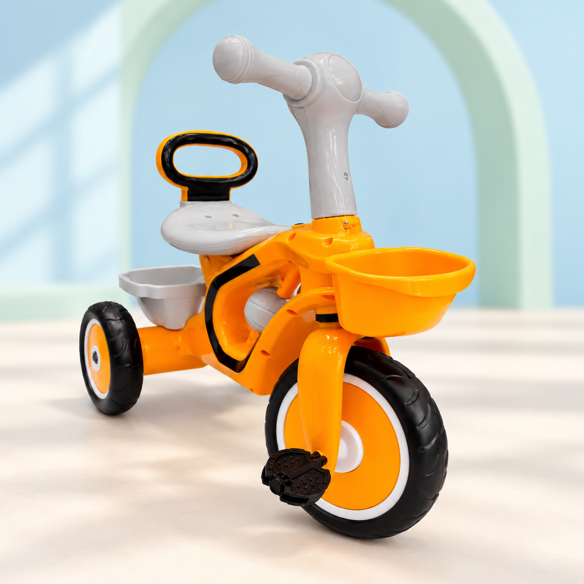 Kids 3-Wheel Ride-On Tricycle with Storage Basket - 2040 M