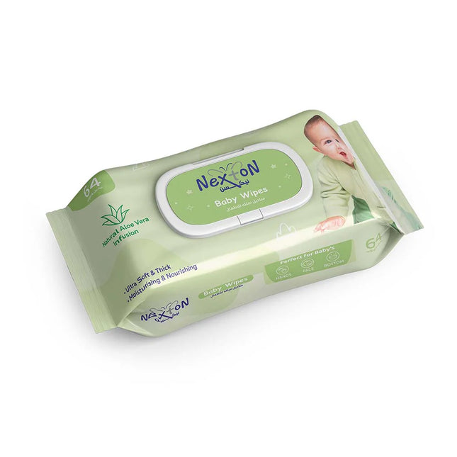 Nexton Baby Wipes Aloe Vera 64pcs